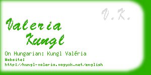 valeria kungl business card