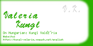 valeria kungl business card
